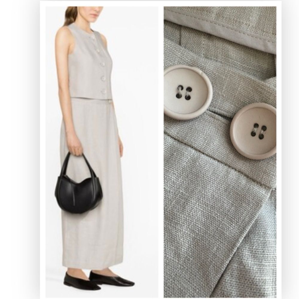 Sleeper Lili linen maxi skirt grey size M $245